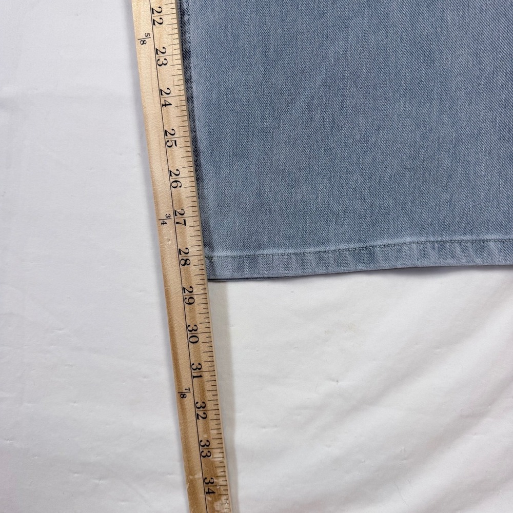 Halara Flex Asymmetric Low Rise Wide Leg Jeans Womens XL Blue Baggy Denim New - Picture 11 of 12
